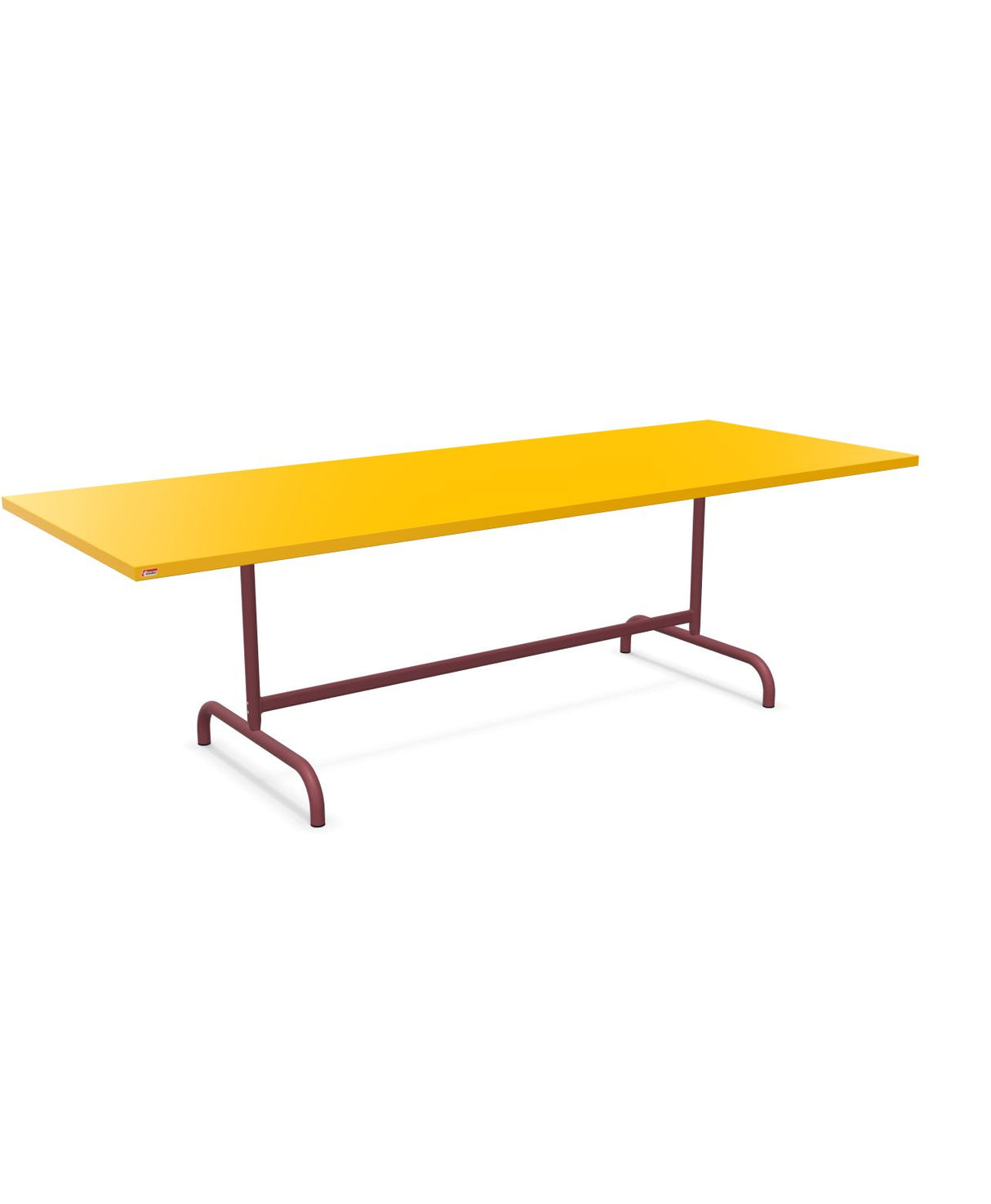 Schaffner Säntis Table repas rabattable 240x90cm Jaune 11 Bordeaux 38 