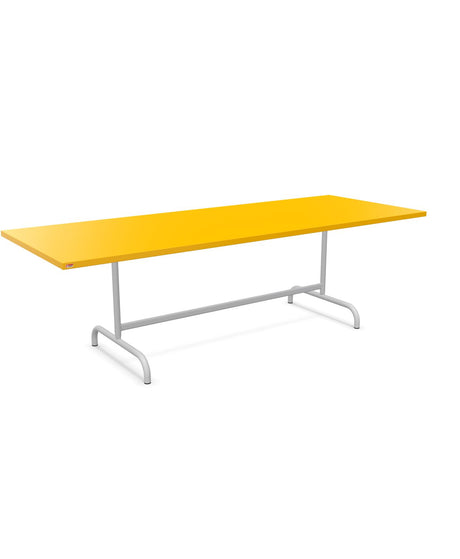 Schaffner Säntis Table repas rabattable 240x90cm Jaune 11 Gris Argent 78 