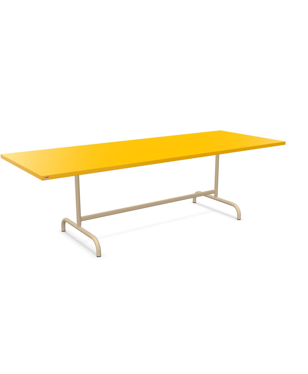 Schaffner Säntis Table repas rabattable 240x90cm Jaune 11 Marron Pastel 83 