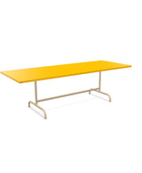 Schaffner Säntis Table repas rabattable 240x90cm Jaune 11 Marron Pastel 83 