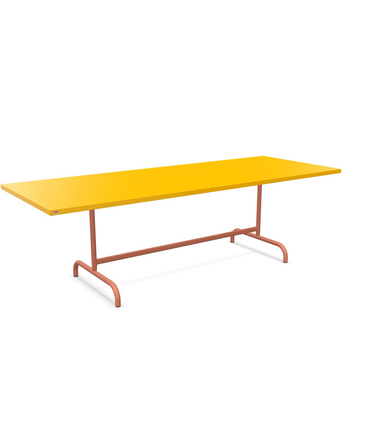 Schaffner Säntis Table repas rabattable 240x90cm Jaune 11 Terracotta 84 