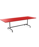 Schaffner Säntis Table repas rabattable 240x90cm Rouge 30 Anthracite 77 