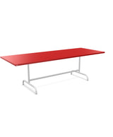 Schaffner Säntis Table repas rabattable 240x90cm Rouge 30 Blanc 90 