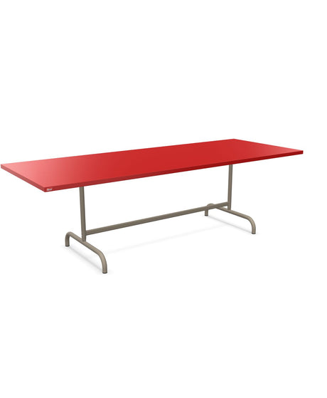 Schaffner Säntis Table repas rabattable 240x90cm Rouge 30 Champagne 85 