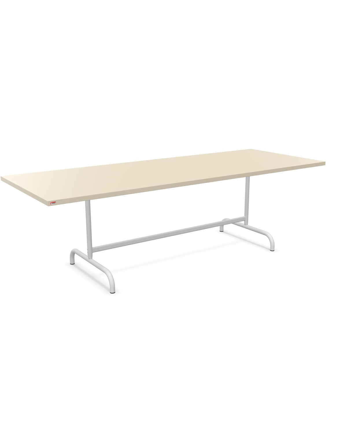 Schaffner Säntis Table repas rabattable 240x90cm Sable Pastel 15 Blanc 90 
