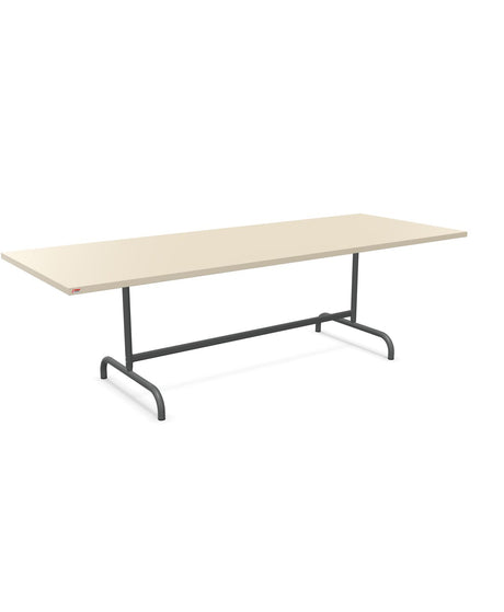 Schaffner Säntis Table repas rabattable 240x90cm Sable Pastel 15 Graphite 73 