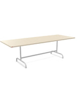 Schaffner Säntis Table repas rabattable 240x90cm Sable Pastel 15 Gris Argent 78 