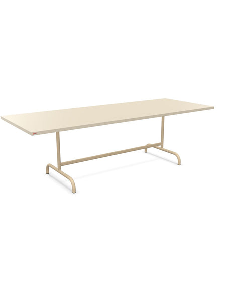 Schaffner Säntis Table repas rabattable 240x90cm Sable Pastel 15 Marron Pastel 83 