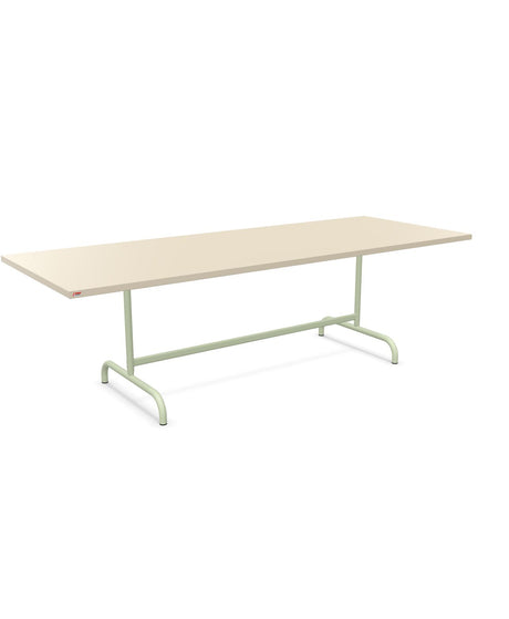 Schaffner Säntis Table repas rabattable 240x90cm Sable Pastel 15 Vert Pastel 64 