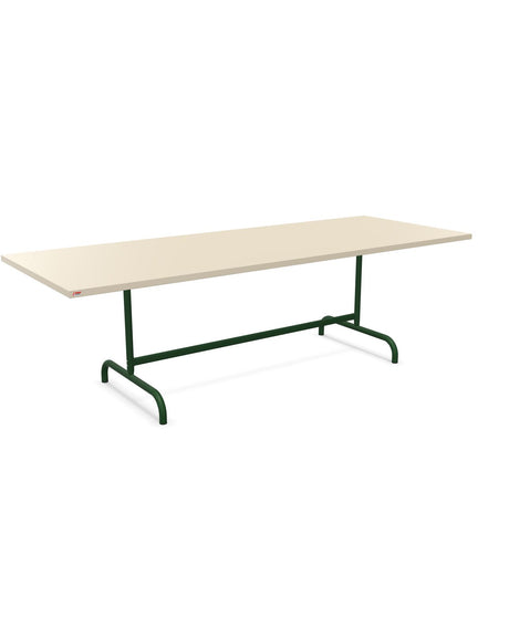 Schaffner Säntis Table repas rabattable 240x90cm Sable Pastel 15 Vert Sapin 66 