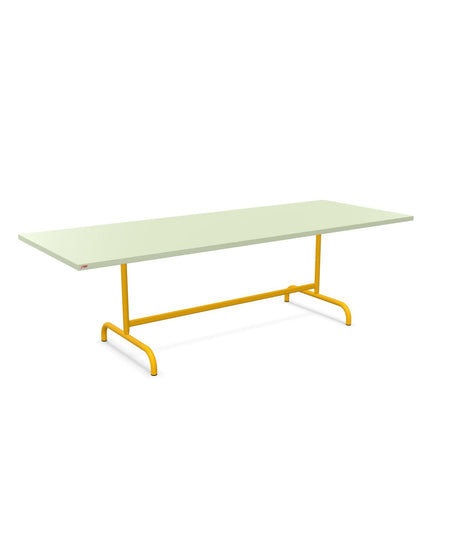 Schaffner Säntis Table repas rabattable 240x90cm Vert Pastel 64 Jaune 11 