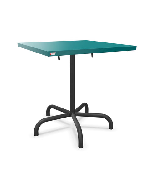 Schaffner Säntis Table repas rabattable 70x70cm Bleu Kali 56 Anthracite 77 