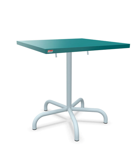 Schaffner Säntis Table repas rabattable 70x70cm Bleu Kali 56 Bleu Pastel 51 