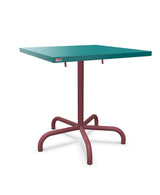 Schaffner Säntis Table repas rabattable 70x70cm Bleu Kali 56 Bordeaux 38 