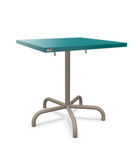 Schaffner Säntis Table repas rabattable 70x70cm Bleu Kali 56 Champagne 85 