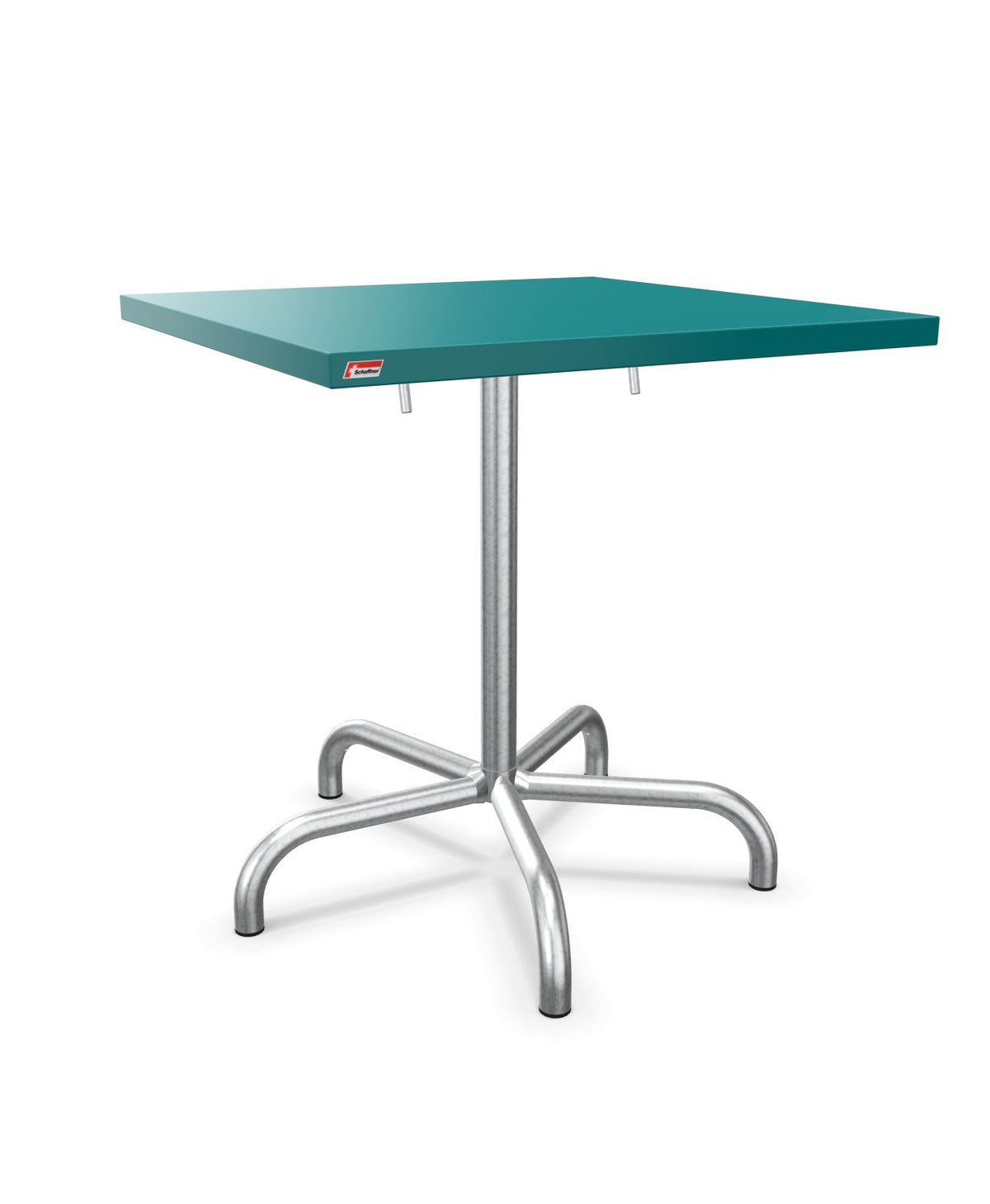 Schaffner Säntis Table repas rabattable 70x70cm Bleu Kali 56 Galvanisé à chaud 02 