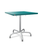 Schaffner Säntis Table repas rabattable 70x70cm Bleu Kali 56 Galvanisé à chaud 02 