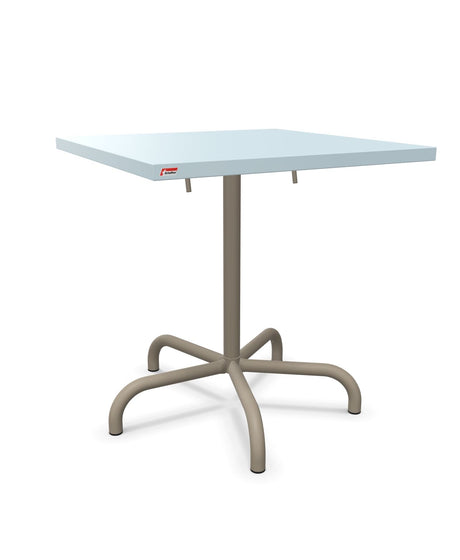 Schaffner Säntis Table repas rabattable 70x70cm Bleu Pastel 51 Champagne 85 