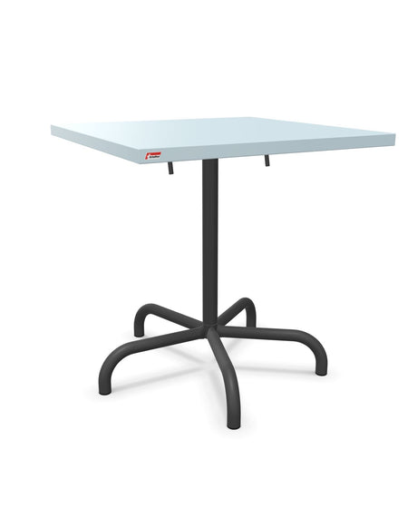 Schaffner Säntis Table repas rabattable 70x70cm Bleu Pastel 51 Noir 91 