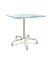 Schaffner Säntis Table repas rabattable 70x70cm Bleu Pastel 51 Sable Pastel 15 