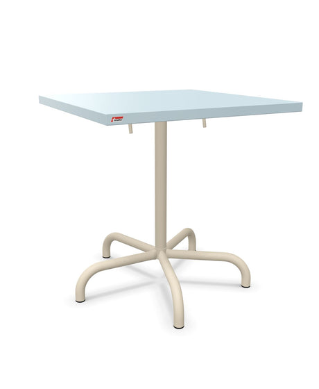 Schaffner Säntis Table repas rabattable 70x70cm Bleu Pastel 51 Sable Pastel 15 