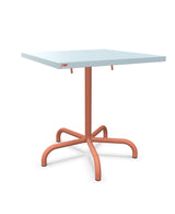 Schaffner Säntis Table repas rabattable 70x70cm Bleu Pastel 51 Terracotta 84 
