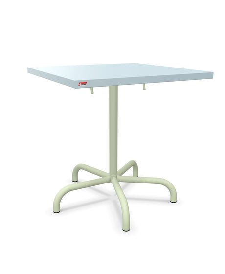 Schaffner Säntis Table repas rabattable 70x70cm Bleu Pastel 51 Vert Pastel 64 