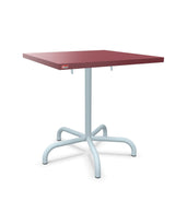 Schaffner Säntis Table repas rabattable 70x70cm Bordeaux 38 Bleu Pastel 51 