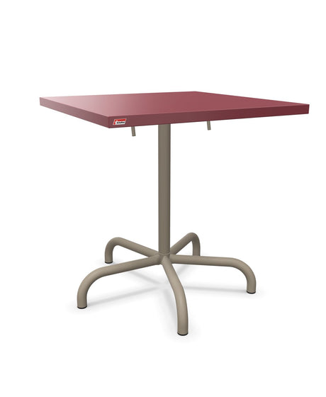 Schaffner Säntis Table repas rabattable 70x70cm Bordeaux 38 Champagne 85 