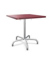 Schaffner Säntis Table repas rabattable 70x70cm Bordeaux 38 Galvanisé à chaud 02 