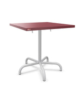 Schaffner Säntis Table repas rabattable 70x70cm Bordeaux 38 Gris Argent 78 