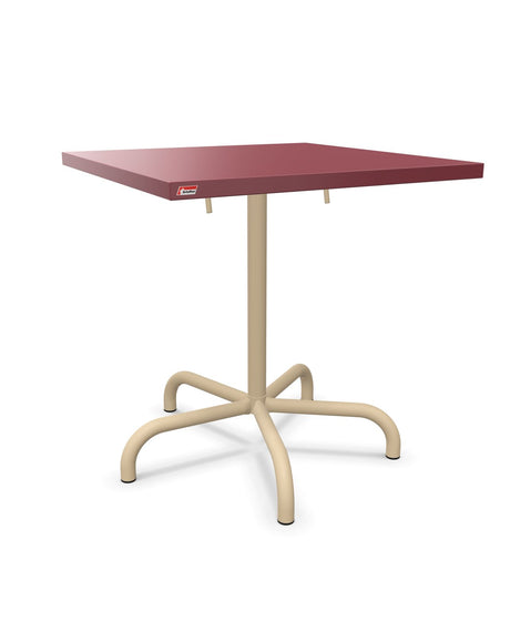 Schaffner Säntis Table repas rabattable 70x70cm Bordeaux 38 Marron Pastel 83 