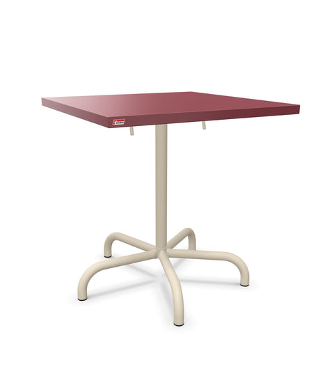 Schaffner Säntis Table repas rabattable 70x70cm Bordeaux 38 Sable Pastel 15 