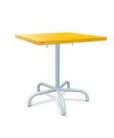 Schaffner Säntis Table repas rabattable 70x70cm Jaune 11 Bleu Pastel 51 