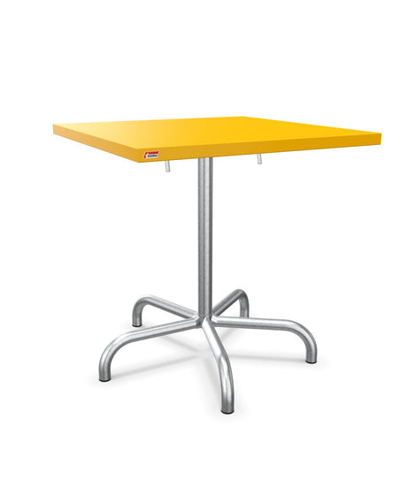 Schaffner Säntis Table repas rabattable 70x70cm Jaune 11 Galvanisé à chaud 02 