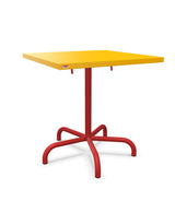 Schaffner Säntis Table repas rabattable 70x70cm Jaune 11 Rouge 30 