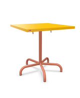 Schaffner Säntis Table repas rabattable 70x70cm Jaune 11 Terracotta 84 