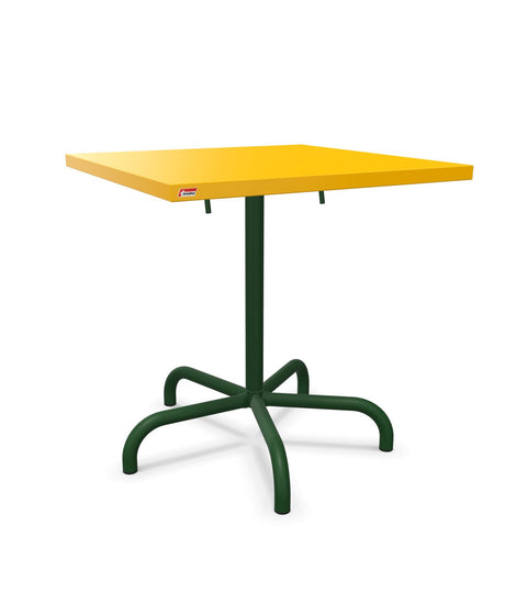 Schaffner Säntis Table repas rabattable 70x70cm Jaune 11 Vert Sapin 66 