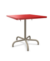 Schaffner Säntis Table repas rabattable 70x70cm Rouge 30 Champagne 85 