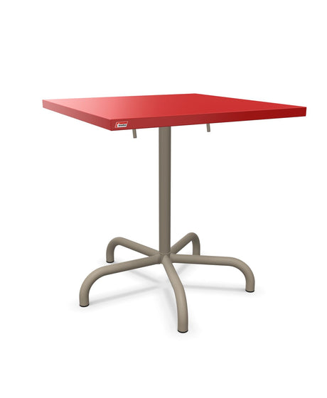Schaffner Säntis Table repas rabattable 70x70cm Rouge 30 Champagne 85 