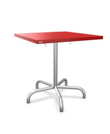 Schaffner Säntis Table repas rabattable 70x70cm Rouge 30 Galvanisé à chaud 02 