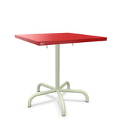 Schaffner Säntis Table repas rabattable 70x70cm Rouge 30 Vert Pastel 64 