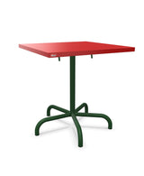 Schaffner Säntis Table repas rabattable 70x70cm Rouge 30 Vert Sapin 66 