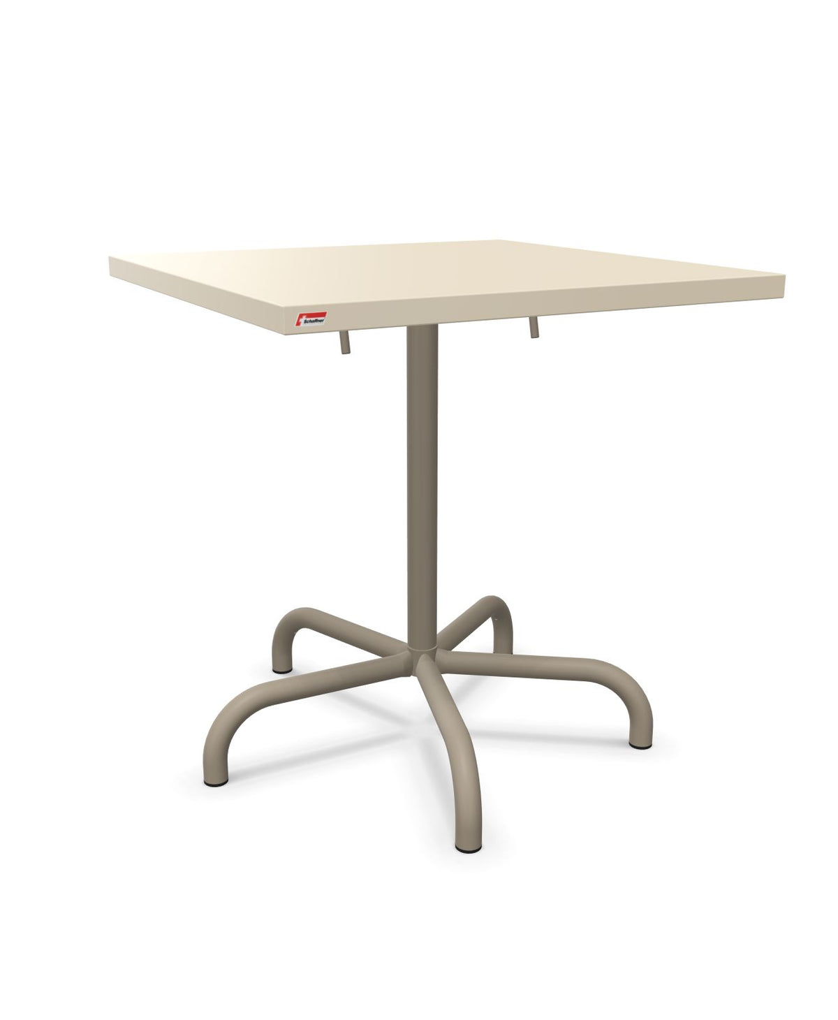 Schaffner Säntis Table repas rabattable 70x70cm Sable Pastel 15 Champagne 85 