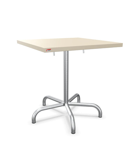 Schaffner Säntis Table repas rabattable 70x70cm Sable Pastel 15 Galvanisé à chaud 02 
