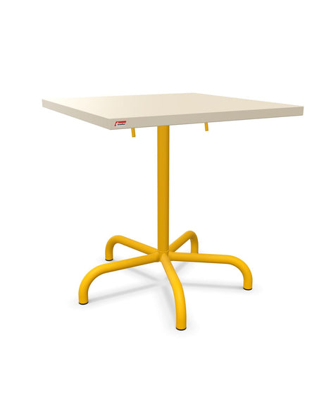 Schaffner Säntis Table repas rabattable 70x70cm Sable Pastel 15 Jaune 11 