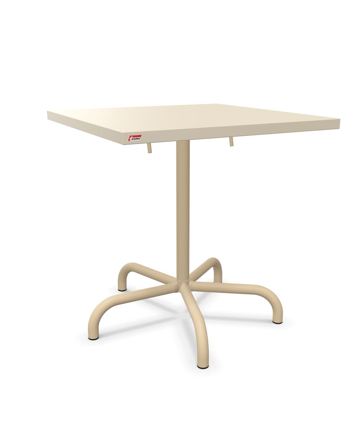 Schaffner Säntis Table repas rabattable 70x70cm Sable Pastel 15 Marron Pastel 83 