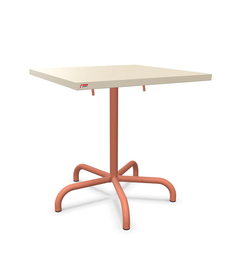 Schaffner Säntis Table repas rabattable 70x70cm Sable Pastel 15 Terracotta 84 