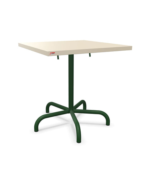 Schaffner Säntis Table repas rabattable 70x70cm Sable Pastel 15 Vert Sapin 66 