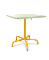 Schaffner Säntis Table repas rabattable 70x70cm Vert Pastel 64 Jaune 11 